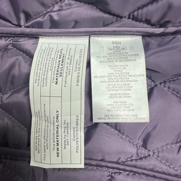 Free Country FreeCycle Quilted Vest Small - Picture 13 of 13